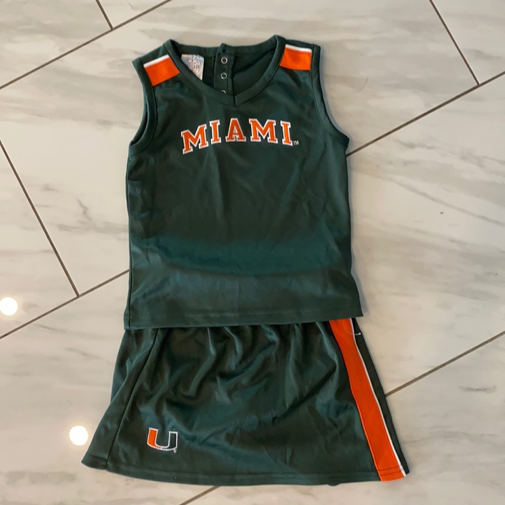 University of Miami Toddler Outfit